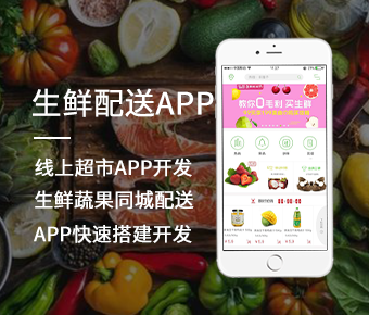 生鲜配送app开发|线上超市app开发|生鲜蔬果同城配送app快速搭建开发