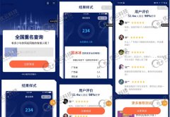 短视频测名小程序开发：输入名字查询全国有多