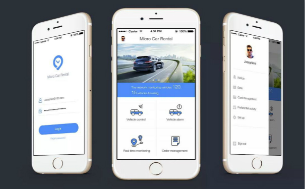 轿车租借APP开发,广州APP开发